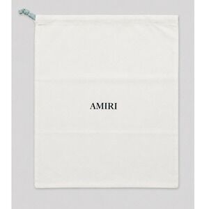 Amiri White Cotton Logo Drawstring Dust Bag Storage Accessory 18x15 Large
